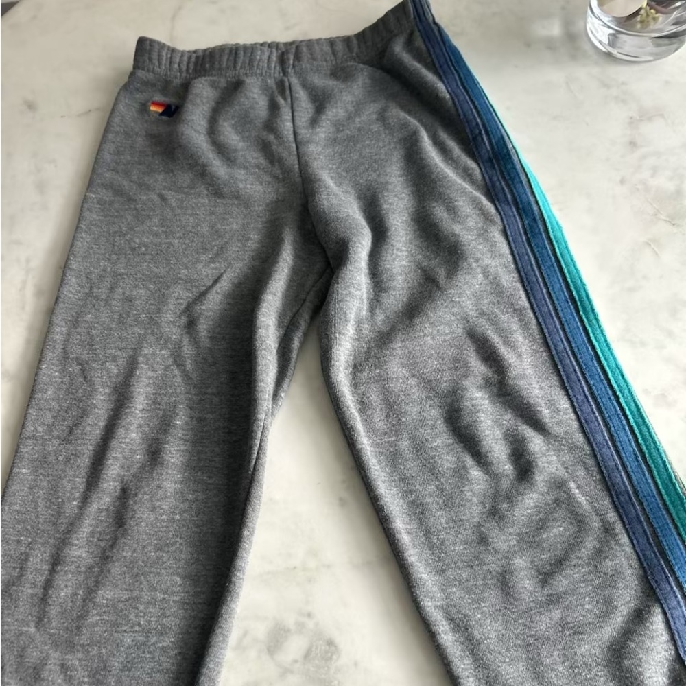 Boys Size 12 - grey aviator nation sweatpants